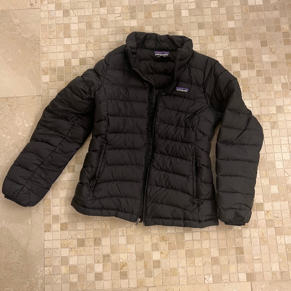 Patagonia kids nano down insulated puffer jacket black 12